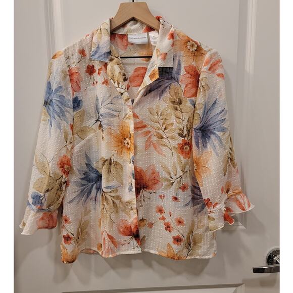 Alfred Dunner Floral Blouse - Picture 5 of 10